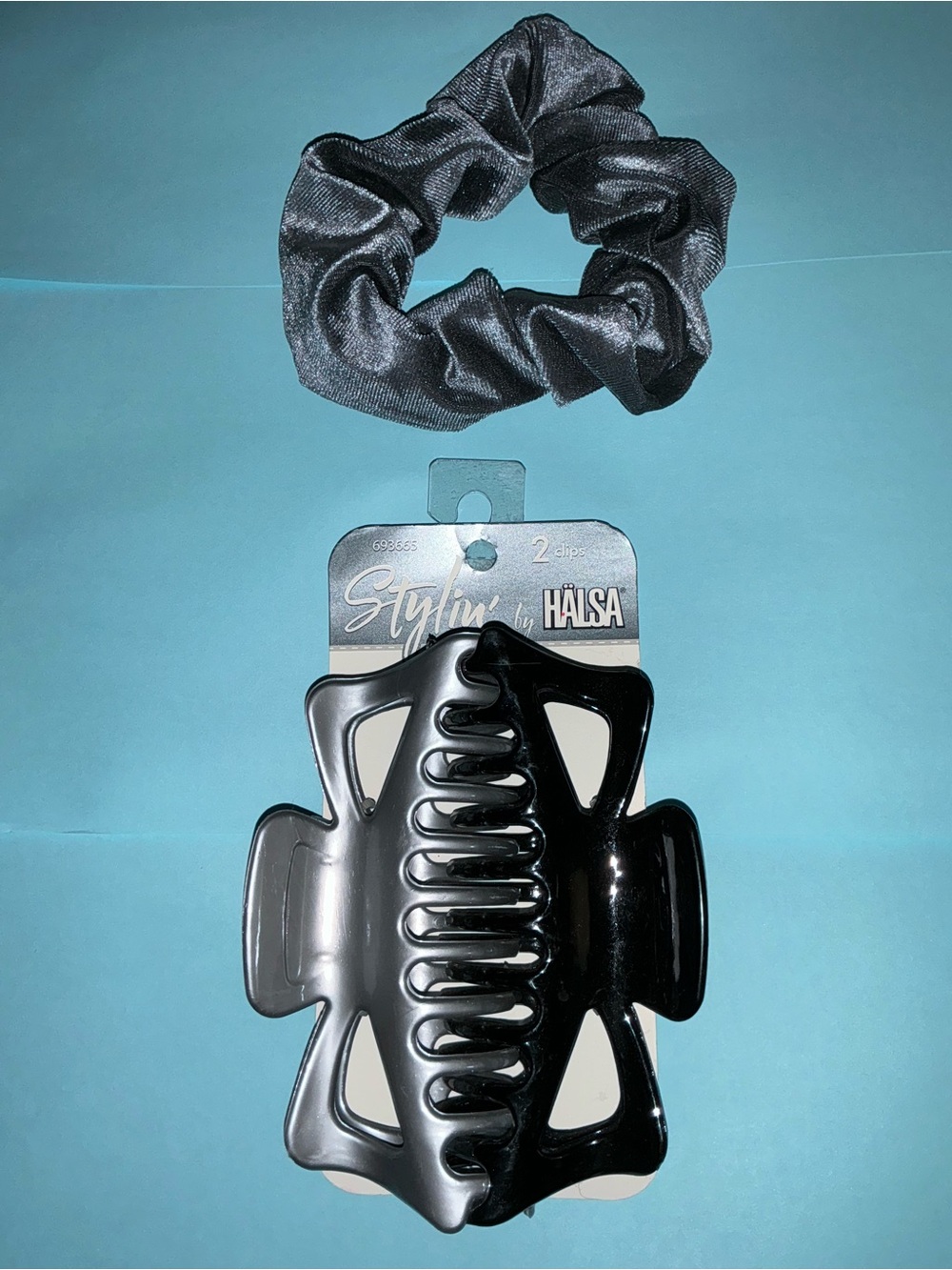 Styling Silver Colors Stylin Clips and Glamlily Scrunchie
